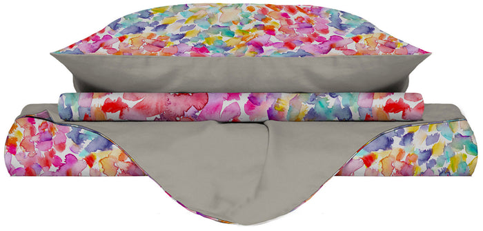 Copripiumino 1 Piazza e Mezzo con Stampa sul Sacco e Federe Doubleface Spring
