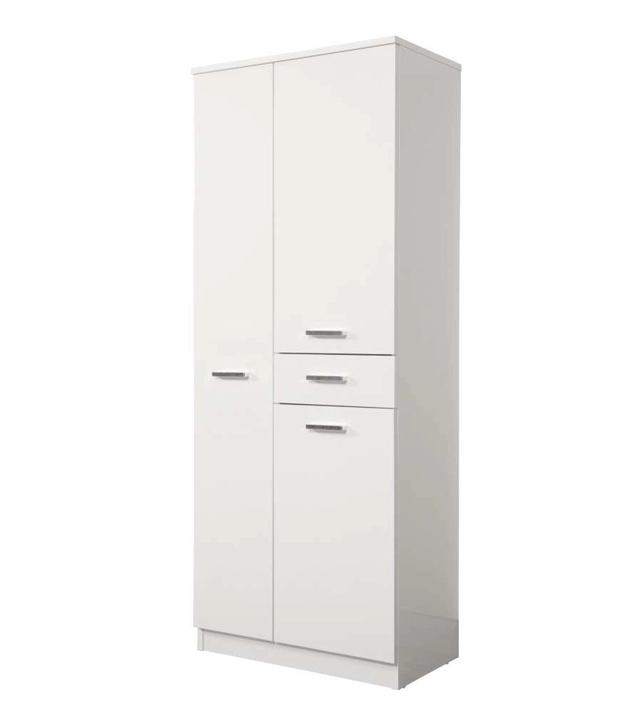Germanvox colonna bagno/lavanderia 3 ante e 1 cassetto colore bianco lucido