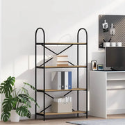 Libreria-Scaffale per Libri-Mobile di Stoccaggio Rovere artigianale 80 x 30 x 146 cm Legno multistrato 638644