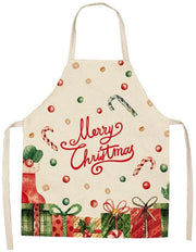 Cucina con Stile - Abbigliamento per la Festa di Natale - Cadeau - Unico Modello - Atmosfera Felice - Disegni Carini - Schort per la Cucina