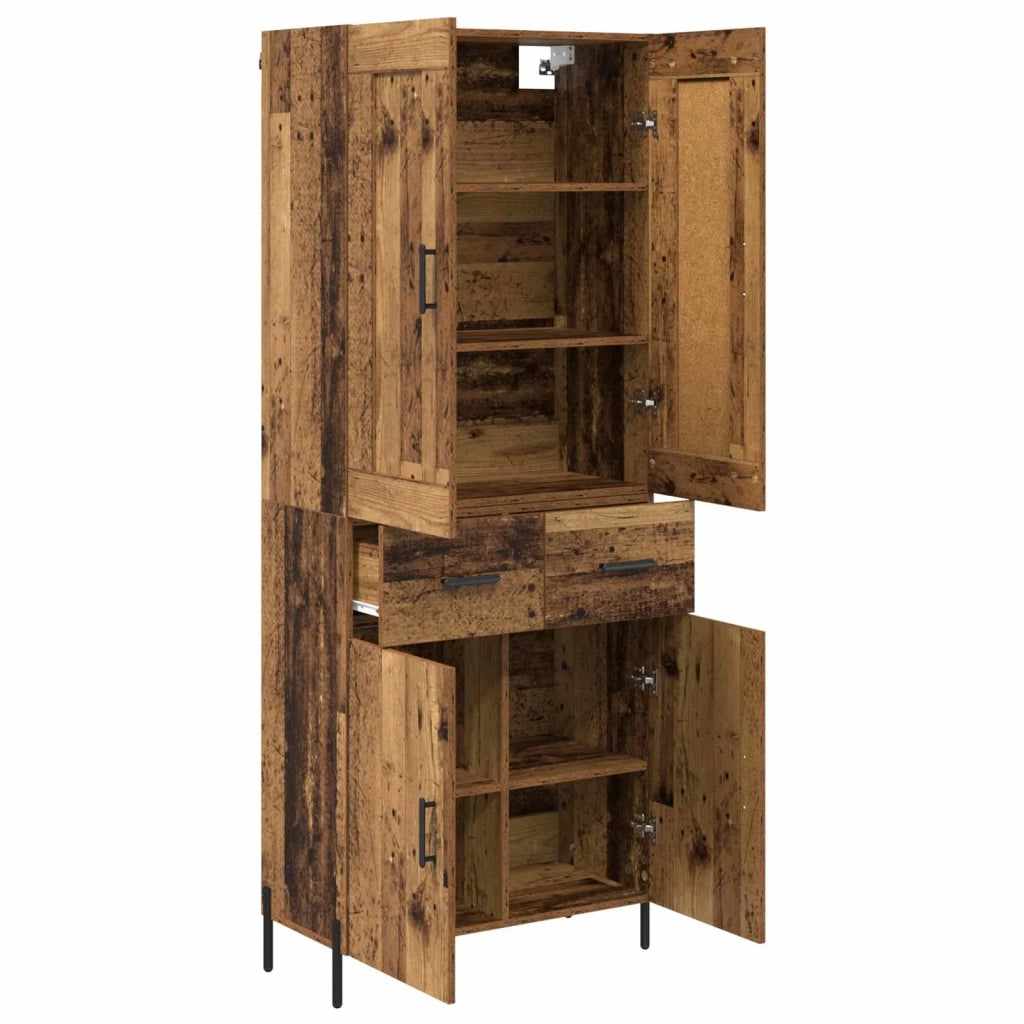 Credenza 2 pcs Legno vecchio Legno multistrato 3415669