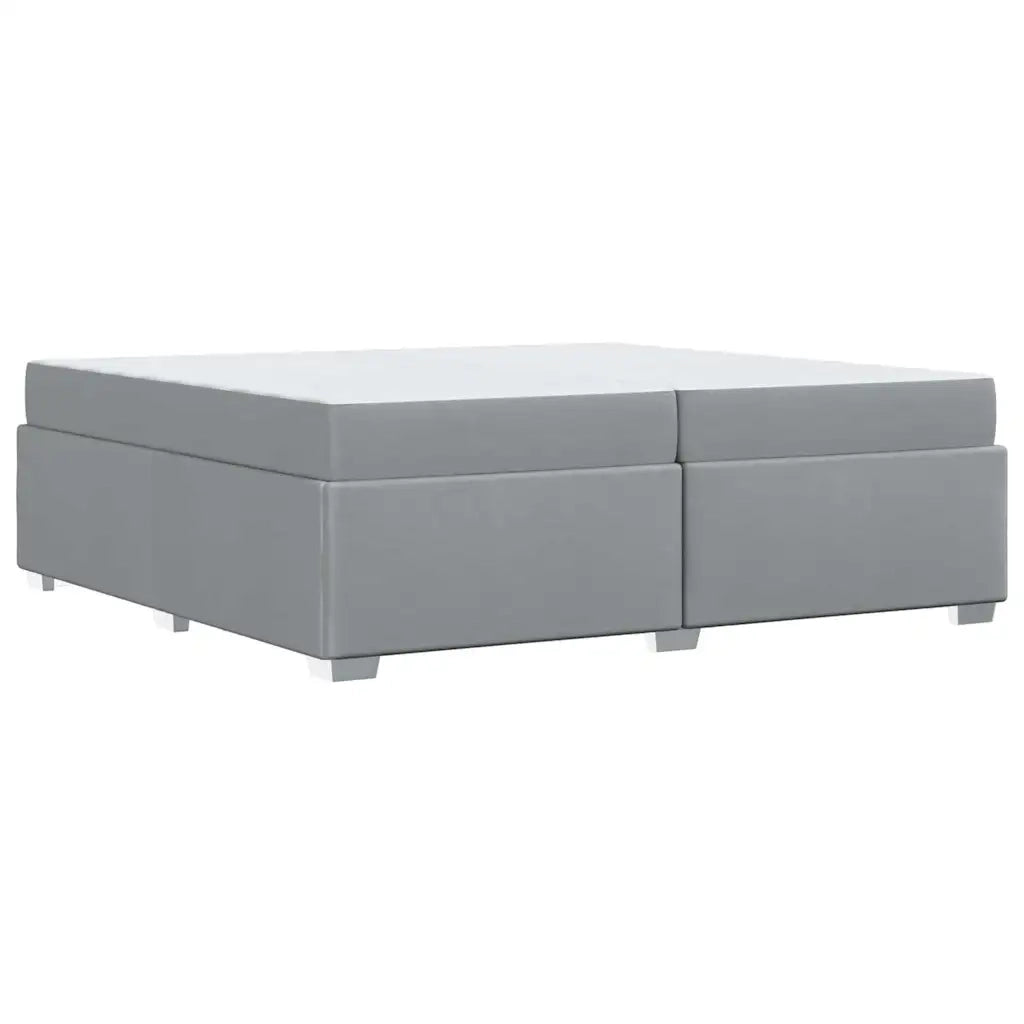 Struttura del letto Grigio chiaro 200 x 200 cm Tessuto