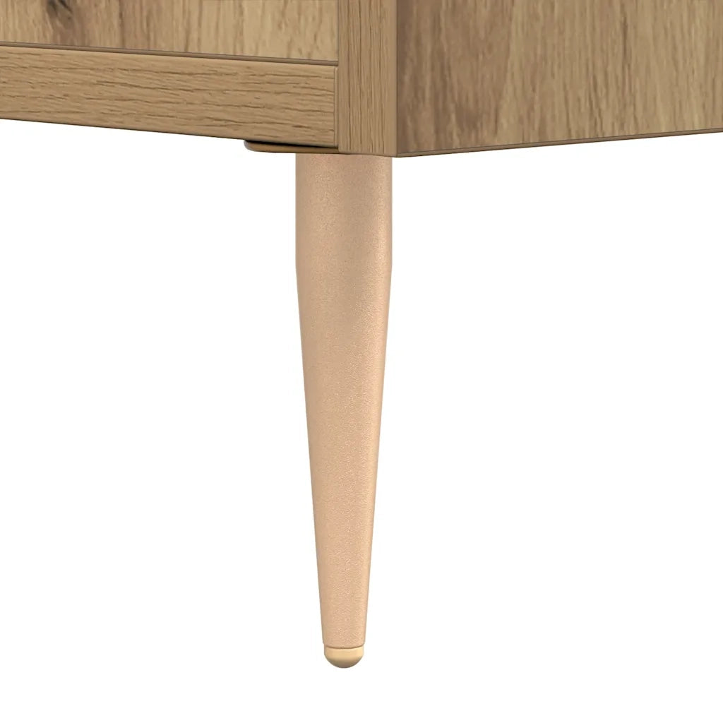 Credenza Rovere Artigianale 100x36x60 cm in Legno Multistrato