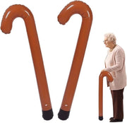 Accessorio per festa - Bambola da camminata gonfiabile 90 cm per anziani - Regalo divertente per festa - Nuova scoperta accessorio per festa - Marrone - Accessori e gag per festa