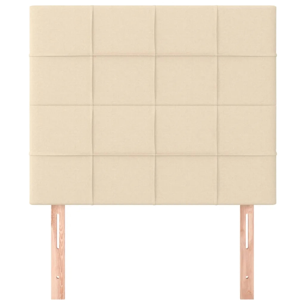 Testiera | Testata Crema 100x5x118/128 cm Tessuto