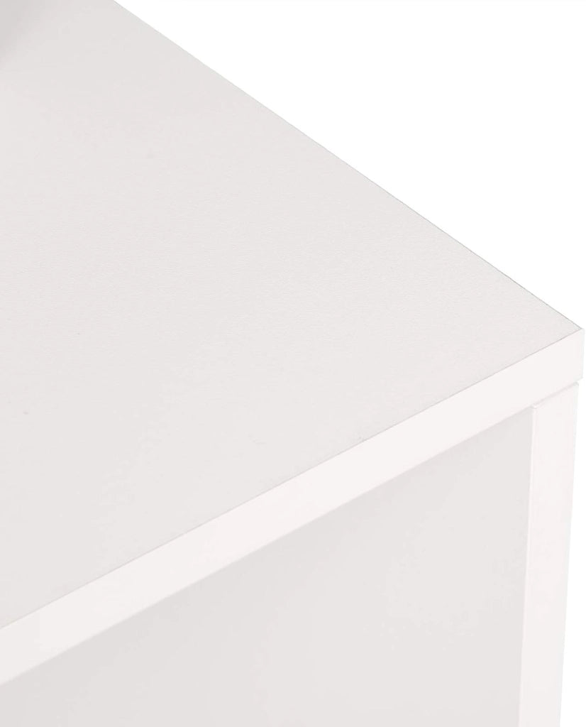 Tavolo con 2 Sgabelli Alti Set, Mobili da Bar Bancone con ripiano portaoggetti, Tavolo Alto con Sedia in Acciaio Legno per Cucina, Bianco