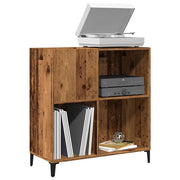 Mobile Porta Dischi Legno Antico 84,5x38x89cm Legno Multistrato 857173