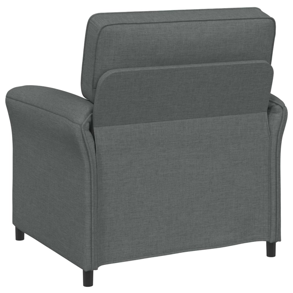 Set di divani 2 pz Grigio Scuro Tessuto 3424858