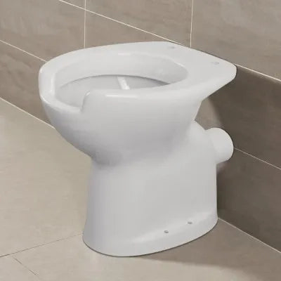 Wc per anziani e disabili con apertura frontale e scarico a parete