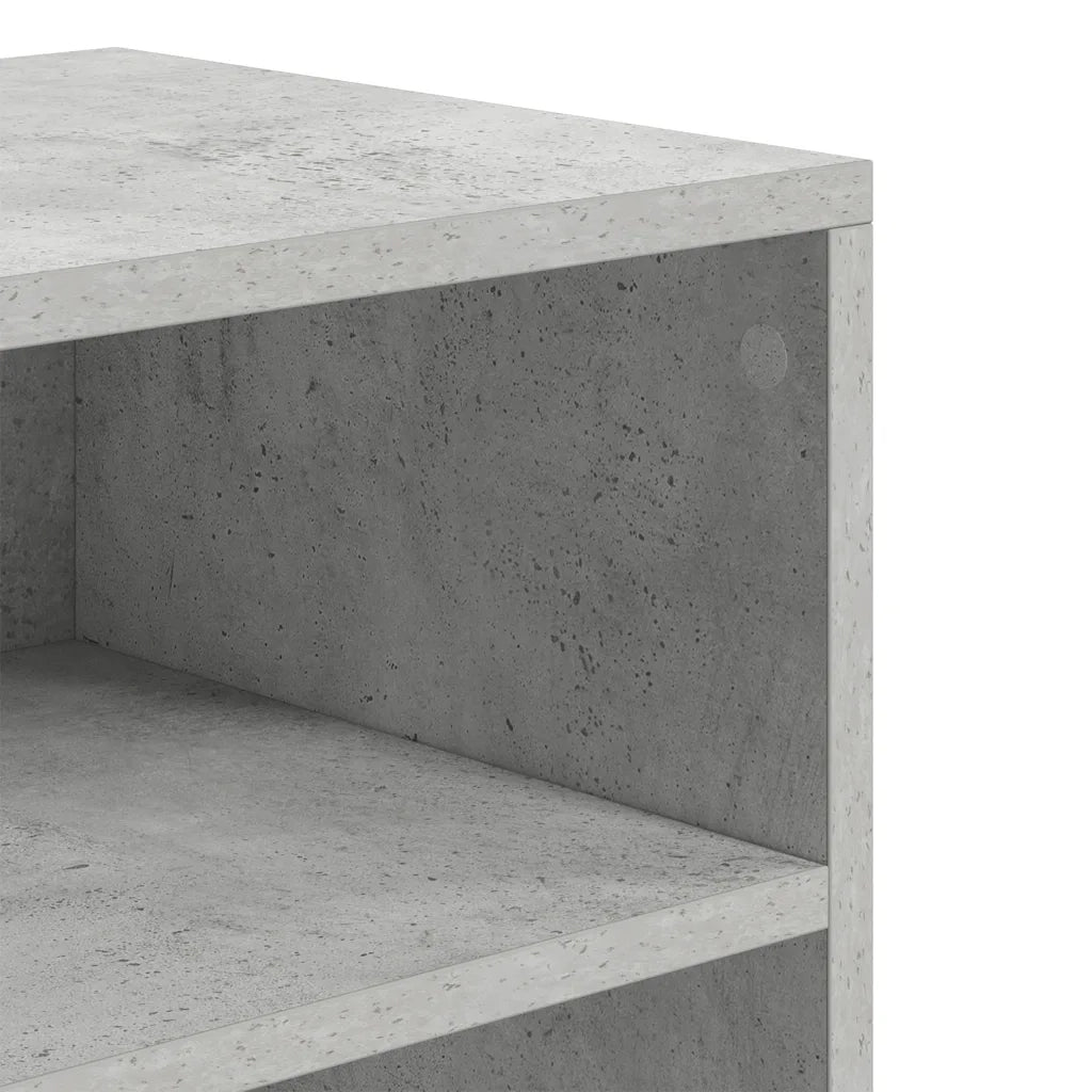 vidaXL Libreria Grigio Cemento 60x30x71,5 cm in Legno Multistrato