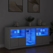 Credenza con Luci LED Bianca 162x37x67 cmcod mxl 109926