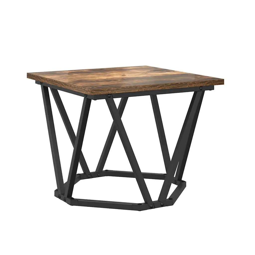 Tavolino da salotto 3 pz Rovere fumé 50 x 50 x 40 cm 868281