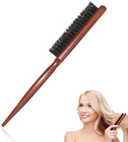 Stylingborstello per Capelli Ricci - Manico in Legno - Anticrespo - Strumento per il Dolce Far Niente - Grip Comodo - Duraturo e Idrorepellente - Borstello per Capelli