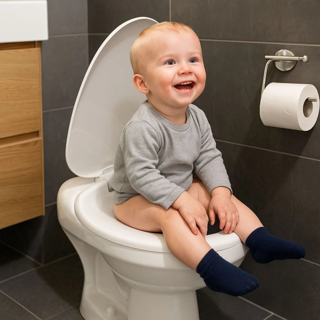 Sedile wc copri water tavoletta vaso universale bianco polipropilene pp baby family sistema soft closing bagno *** pe...