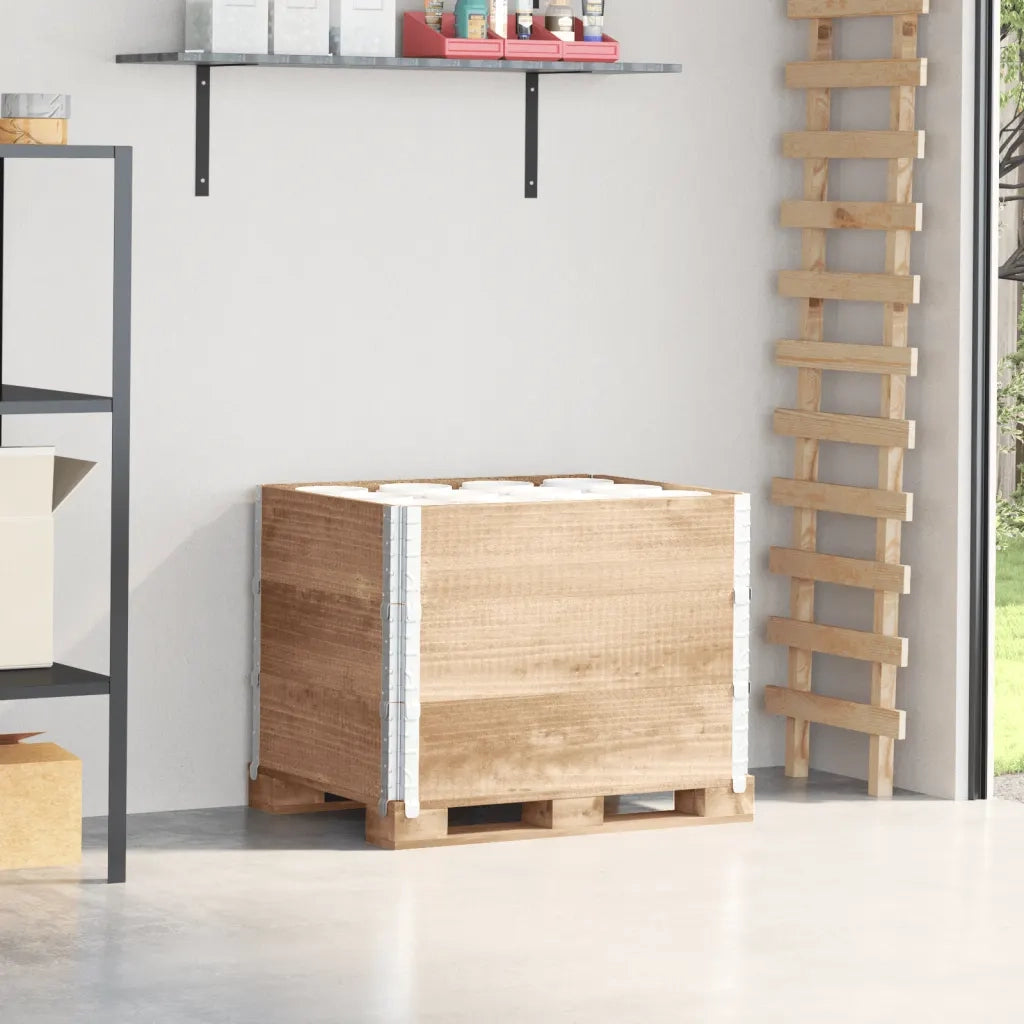Paretali per Pallet 3 pz 80x60 cm in Legno Massello di Pino CFW7994469