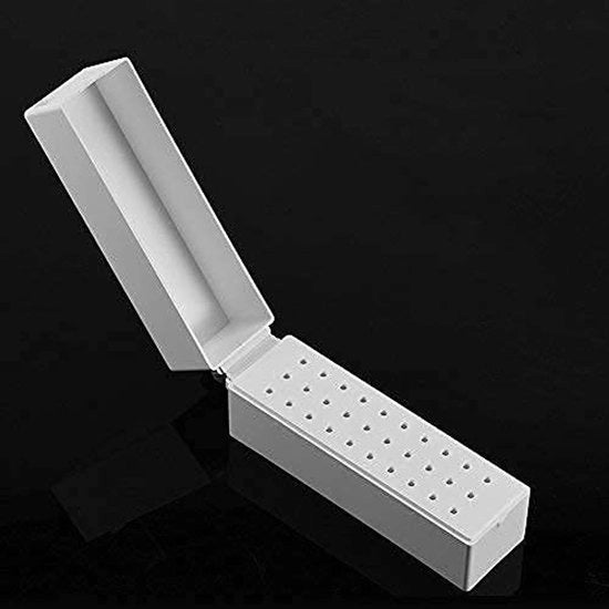 Display contenitore per manicure - 30 aperture - contenitore per manicure holder - display per bit manicure - manicure tool box - senza foro.