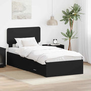 Struttura del letto Nero 75 x 190 cm Legno multistrato 3412437