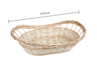 Set 2 Cesti Ovali in Vimini