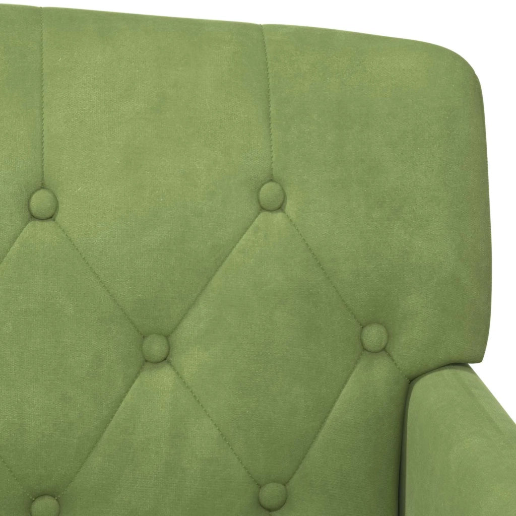 Loveseat con bottoni imbottiti Verde chiaro 111 x 65 x 79 cm 42041846