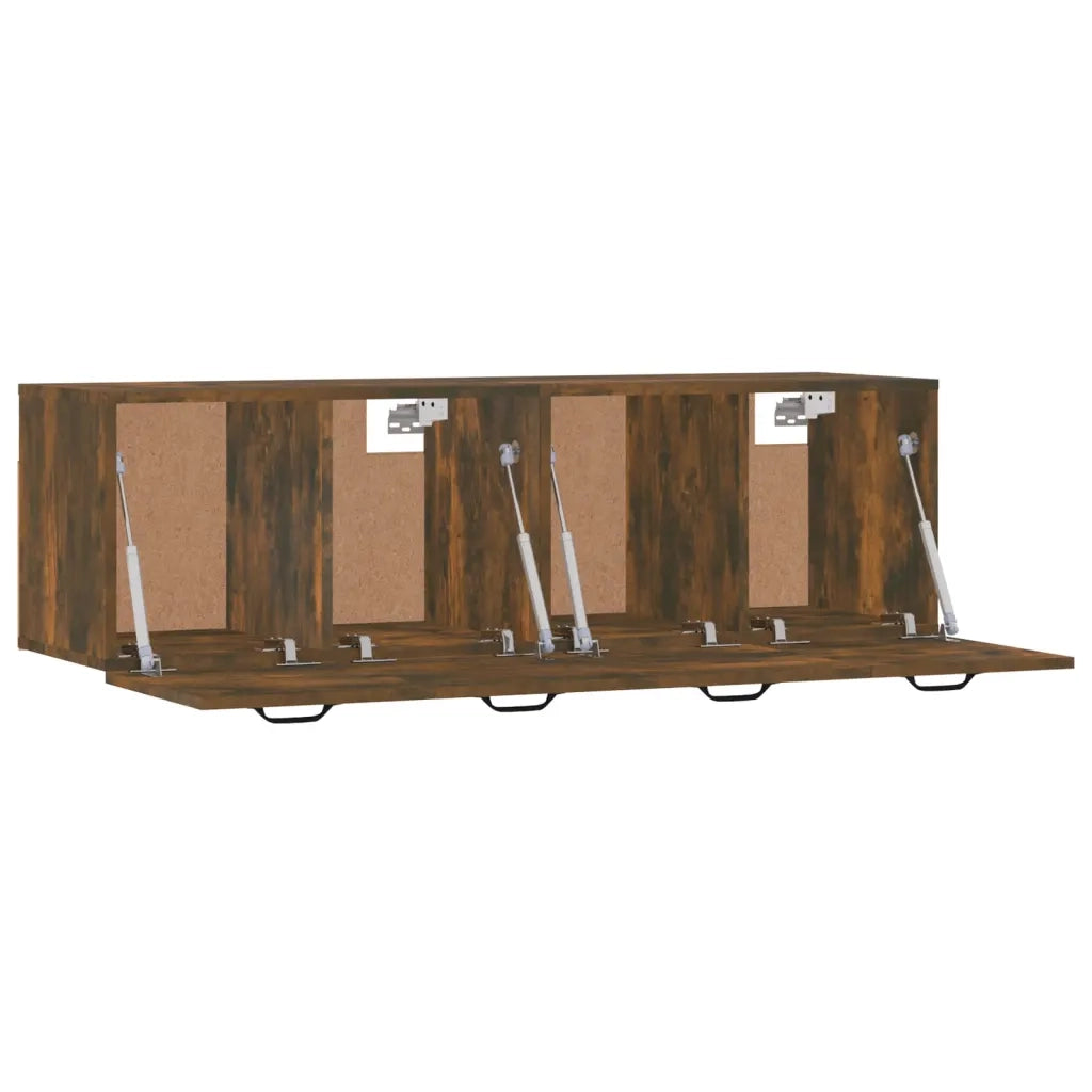 Mobili Parete 2 pz Rovere Fumo 80x35x36,5 cm Legno Multistrato 3115657