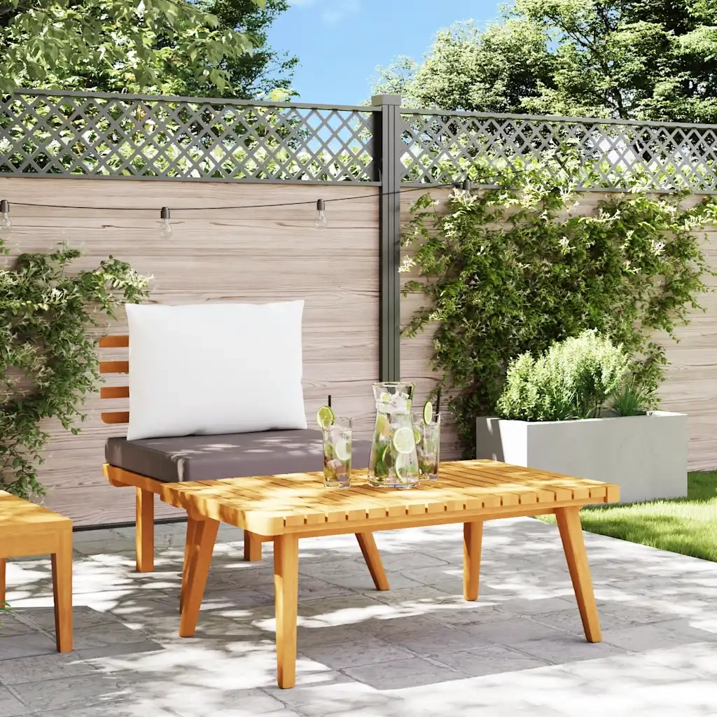 Set Divani da Giardino 2 pz con Cuscini in Massello di Acacia 316267