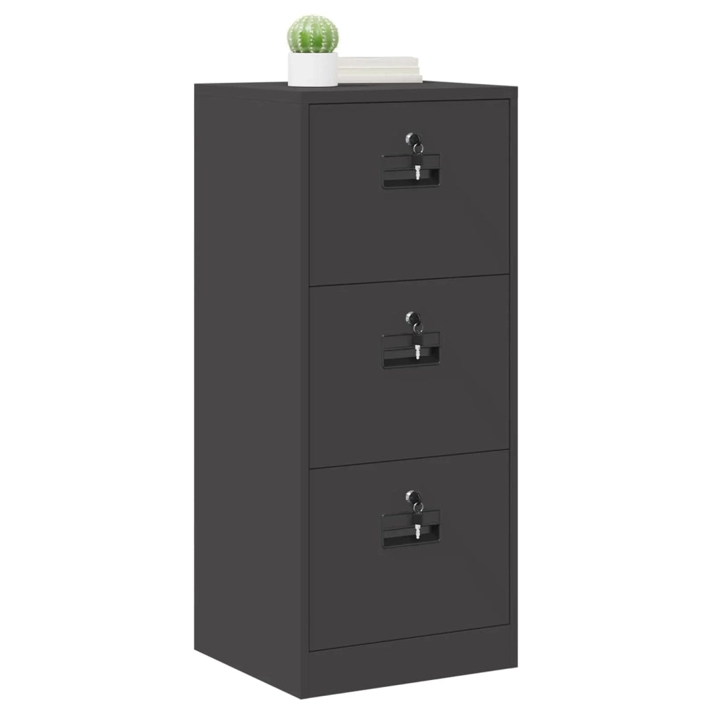 Armadio per File con cassetto Nero 45,5 x 42 x 106,5 cm CFW5580205