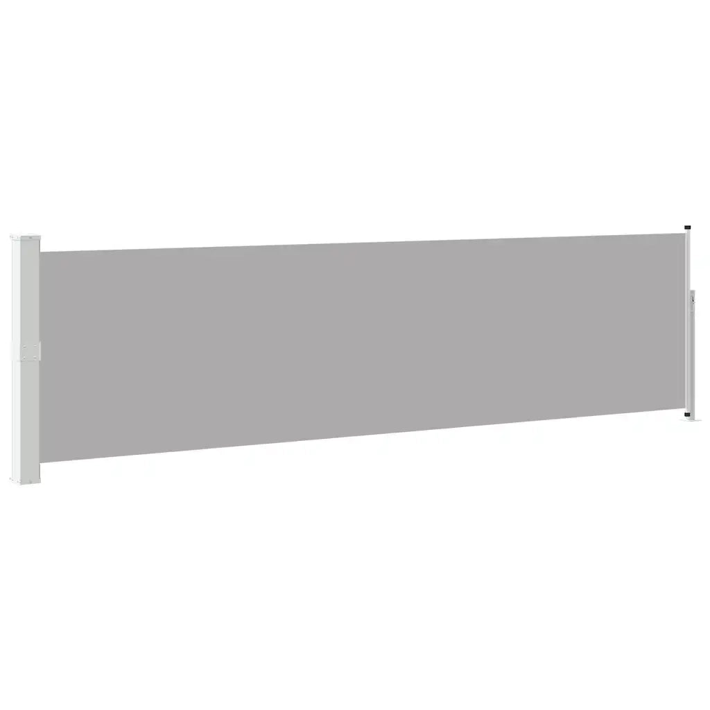 Tenda da Sole | Tenda laterale Retrattile per Patio 140x500 cm Grigia