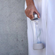 Bottiglia da bere - 550 ml - vetro borosilicato - design per viaggio