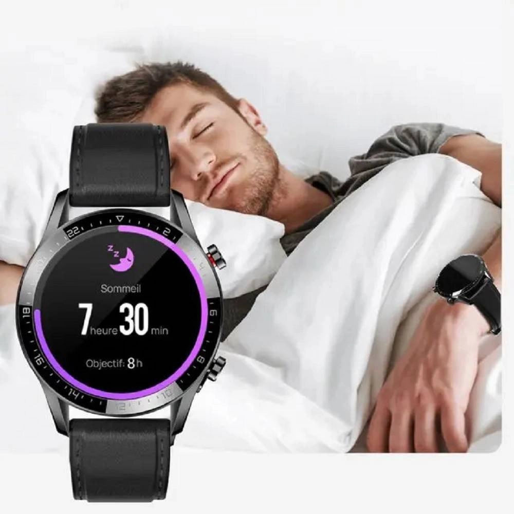 Trade Shop - Smartwatch Orologio Intelligente Bluetooth Cinturino Pelle Smart Sport Fitness Gt05 -