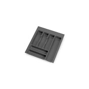 Portaposate Optima per cassetto universale modulo 450 mm, Tecnoplastica, Grigio antracite, 20 pezzi