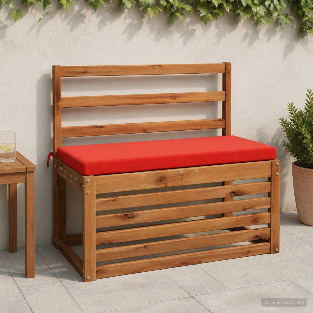 Cuscini per Panchina a 2 Pezzi SOEST 2 pz 100% Poliestere Rosso 948667