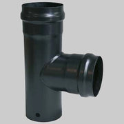 Raccordo a TEE Nero  FF dm 100     MADE IN ITALY