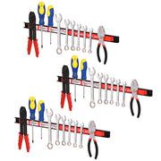 3pz Barra Magnetica Portautensili Supporto Porta Attrezzi Lavoro Coltelli 46cm