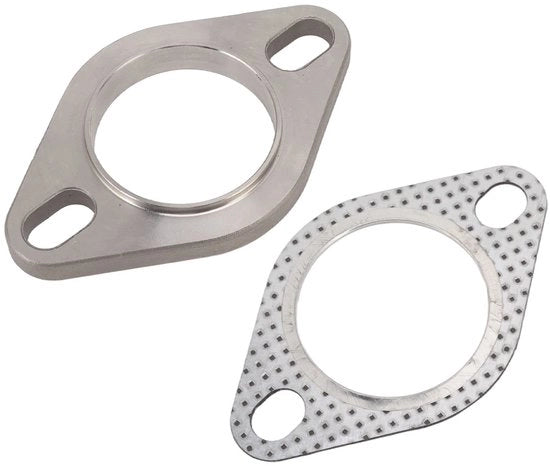 Set di connessione per scarico 2 pollici - 2 viti - Acciaio inossidabile - Alta resistenza termica - Aderenza forte - Kit di guarnizione per scarico