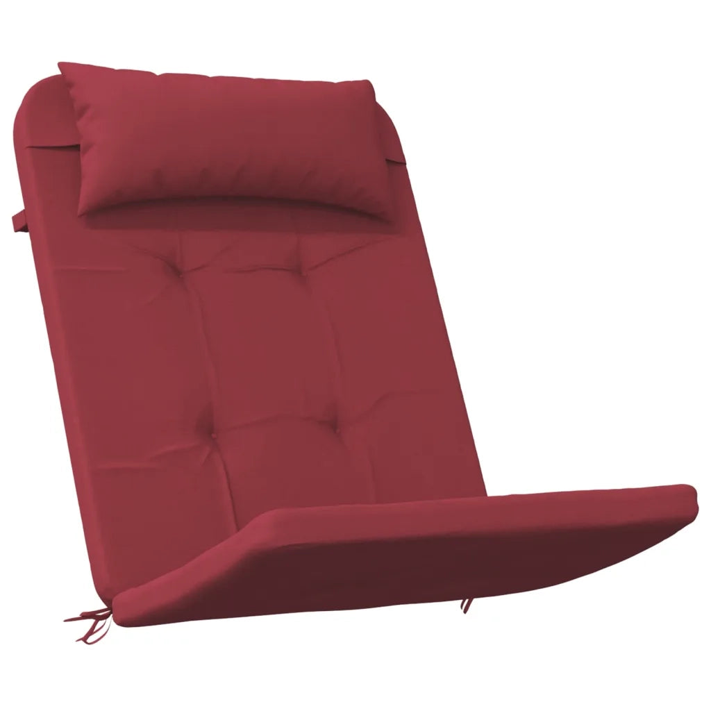Cuscini per Sedia Adirondack 2 pz Rosso Vino in Tessuto Oxford 361839