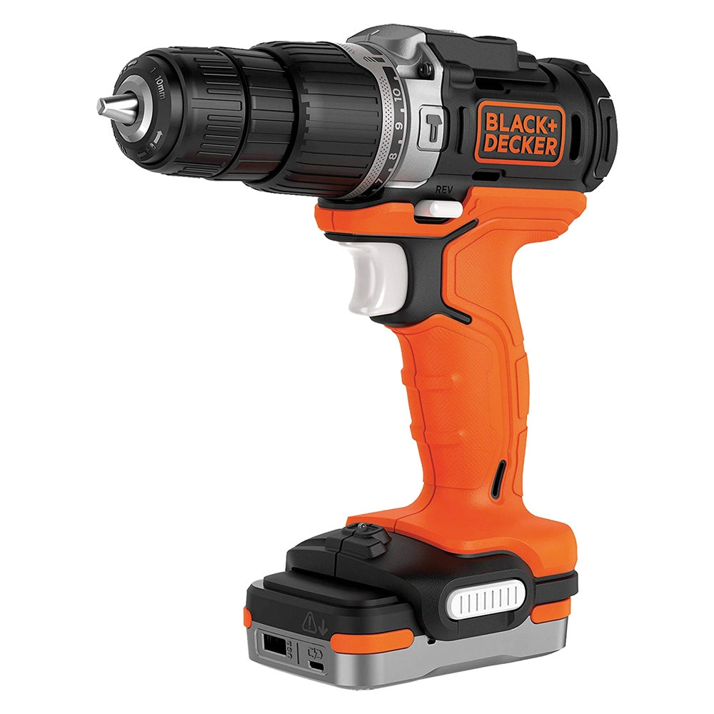 TRAPANO AVVITATORE A BATTERIA CON PERCUSSIONE 'BDCHD12S1-QW' 12V - 1,5 ah Litio  - BLACK DECKER
