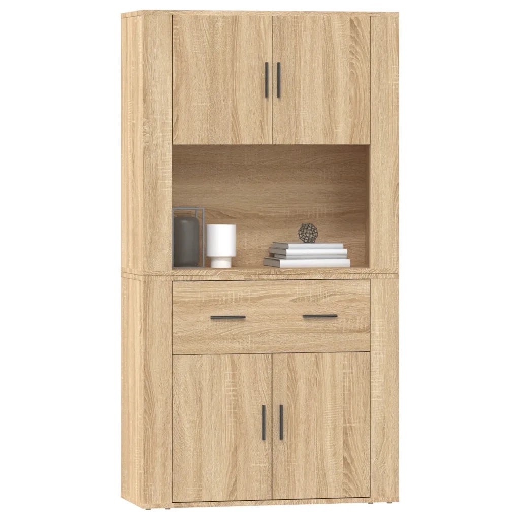 Credenza-Buffet-Armadio da cucina Rovere Sonoma in Legno Multistrato 903993