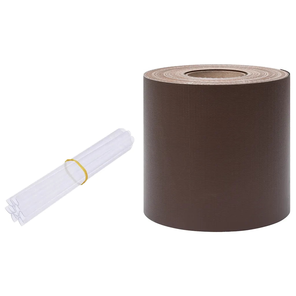 Recinzione Frangivento da Giardino PVC 70x0,19 m Marrone 147862