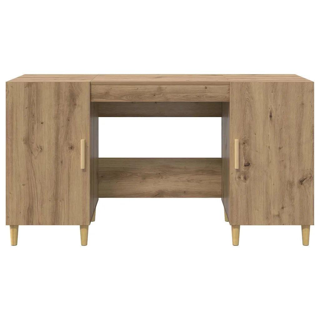 Scrivania Rovere artigianale 140 x 50 x 75 cm Legno multistrato