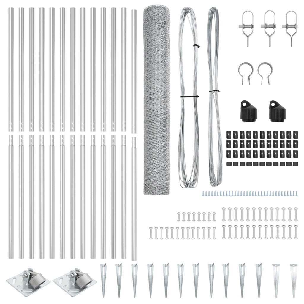 Recinzione esagonale  1,4x25 m Acciaio zincato