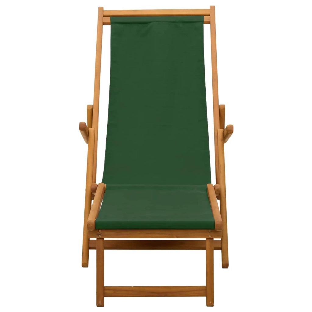 Lettino prendisole pieghevole 2 pcs 3 Posizione Verde 3407823