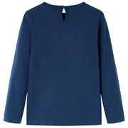 Maglietta per Bambini Maniche Lunghe Blu Marino 92 13649