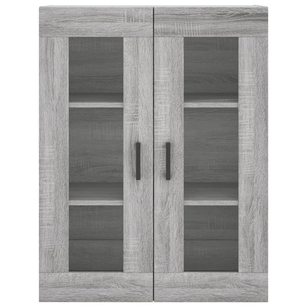 Buffet credenza cassettiera armadio mobile contenitore organizer cucina soggiorno salotto rovere Sonoma alto 69,5 x 34 x 180 cm legno ingegnerizzato grigio 02_0035565