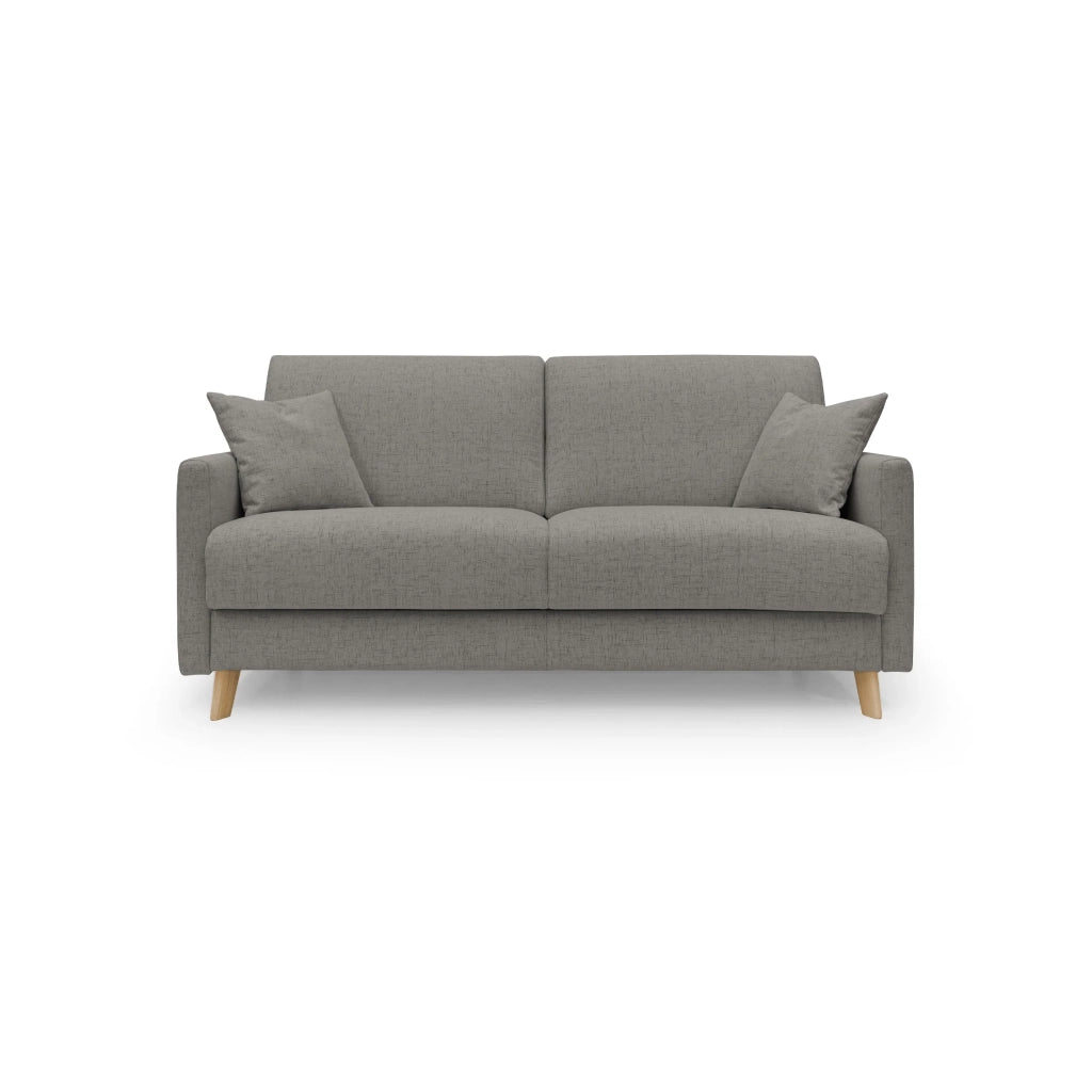 Edgar Divano letto matrimoniale in tessuto felis impermeabile T03 180 cm (mat. 140x197) talpa