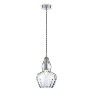 Lampada pendente Pendant in Metallo Eustoma Nickel