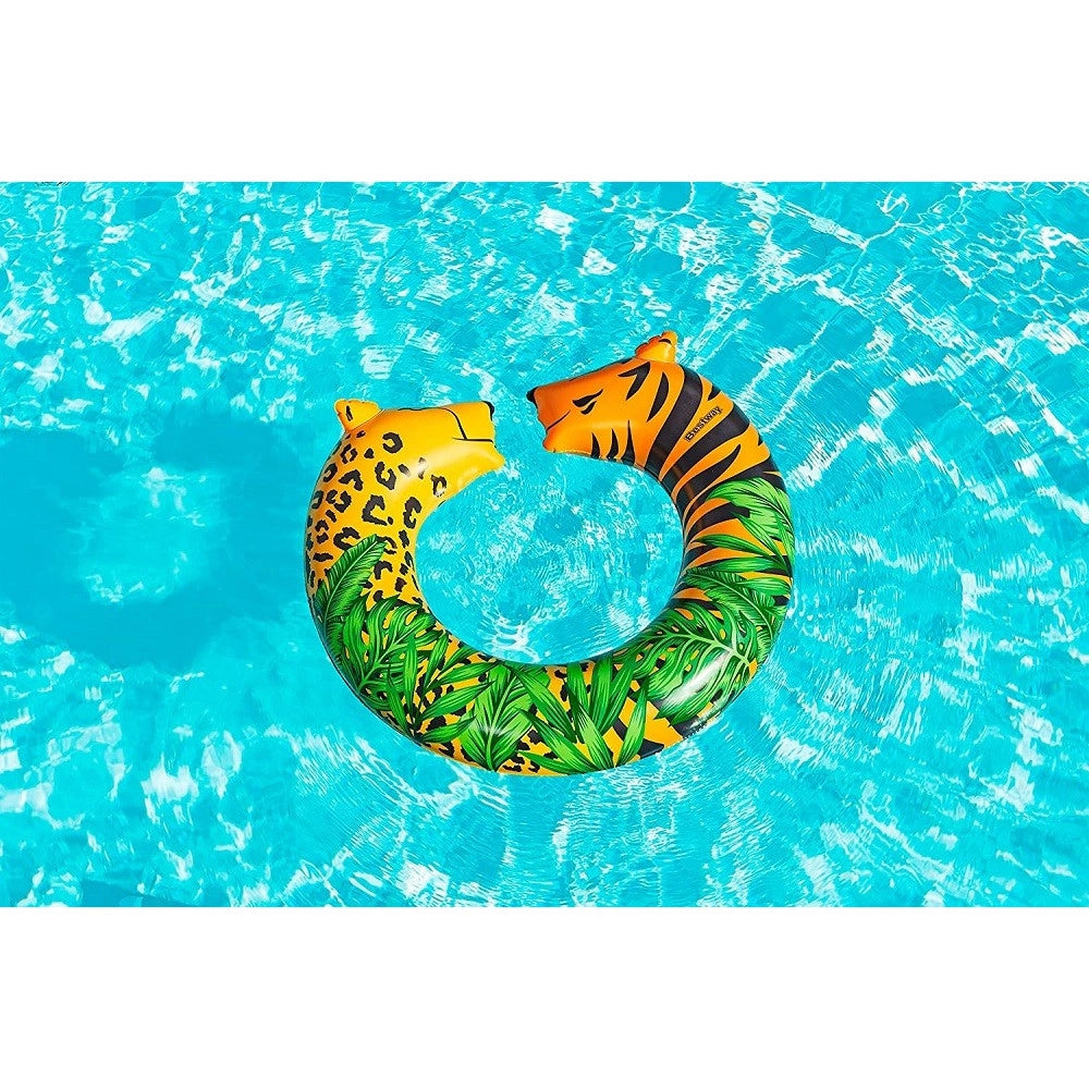 Trade Shop - Salvagente Aperto Fashion Jungle Dream 119cm Estate Spiaggia Lago Piscina 36360 -