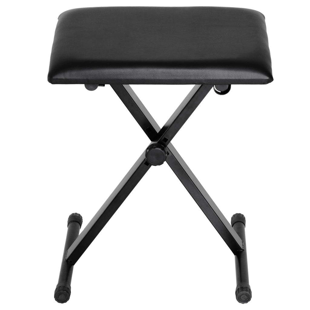 Sgabello per Pianoforte Regolabile ¨C Zephmum ¨C Pelle Sintetica 39x29x37-47 cm Nero
