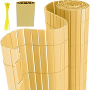 Schermo per Giardino e Terrazza in PVC da 1,6x4m a forma V per separare la zona di riposo e proteggere il balcone da vento e pioggia, resistente al vento e al tempo, UV resistente.