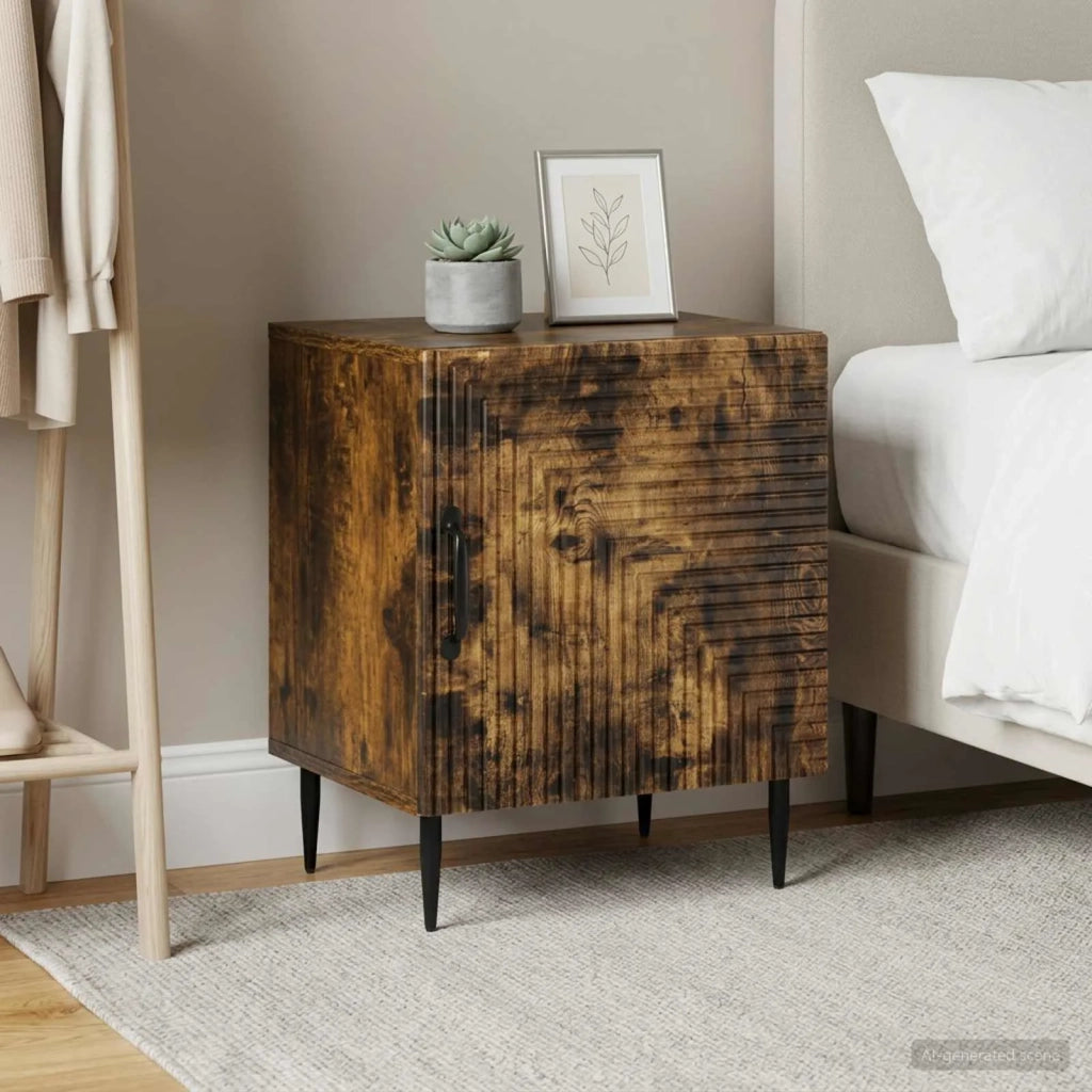 Armadio da Notte 2 pcs Rovere Fumo 43 x 34,5 x 50 cm 894806