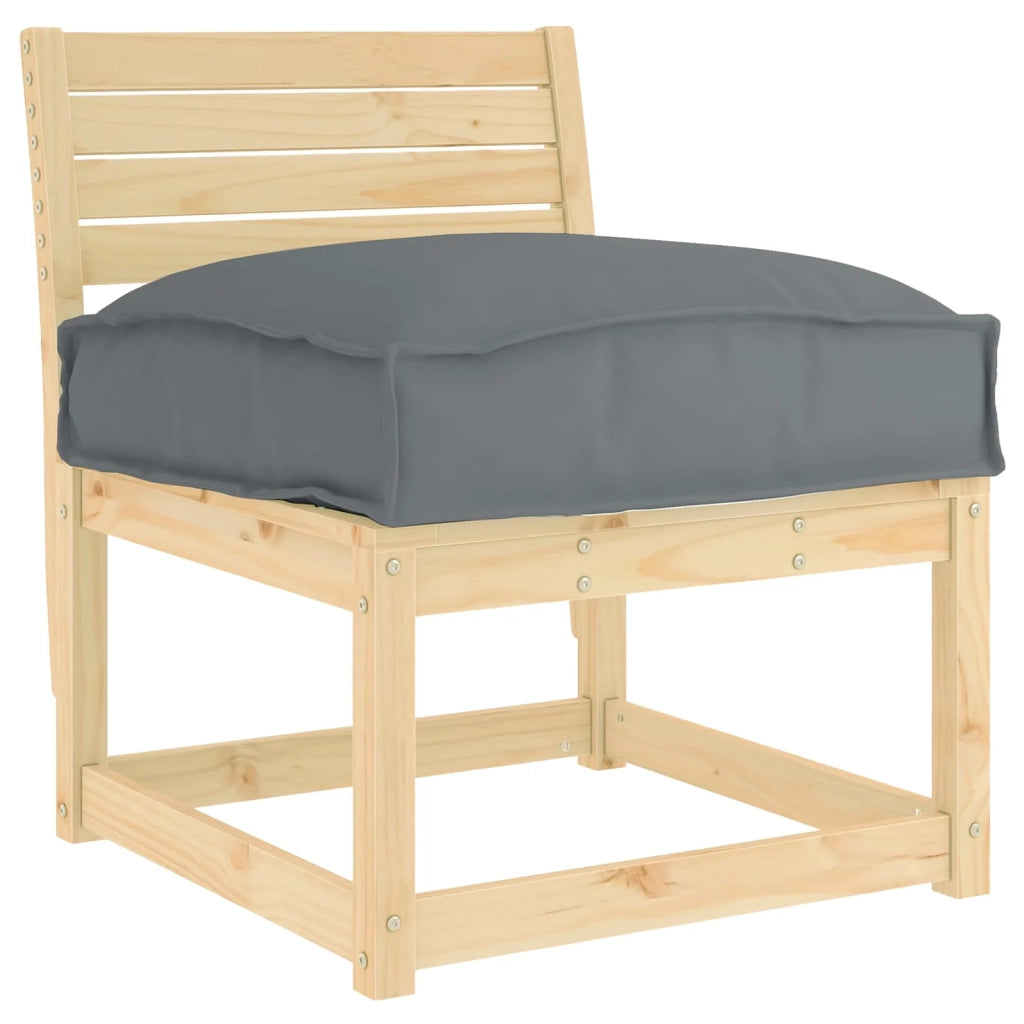 Cuscino Antracite 50 x 50 x 12 cm Tessuto Oxford 42001468